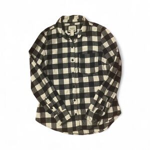 Forever 21 Black and White Plaid Shirt